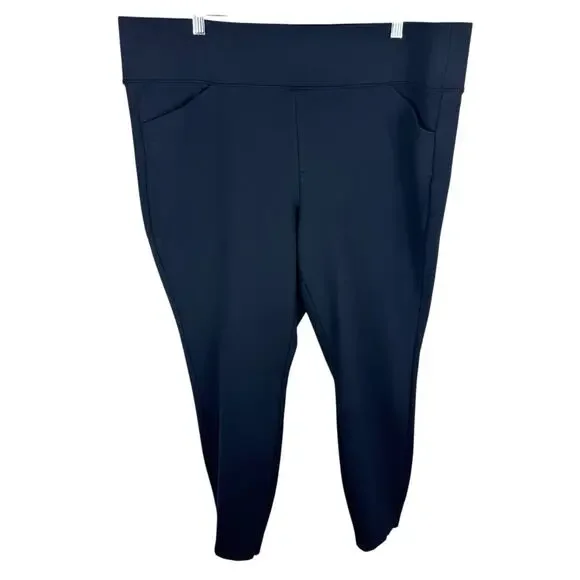 Torrid Pixie Black High Rise Cropped Skinny Pull On Dressy Legging Pants 3X Tall - Picture 1 of 7